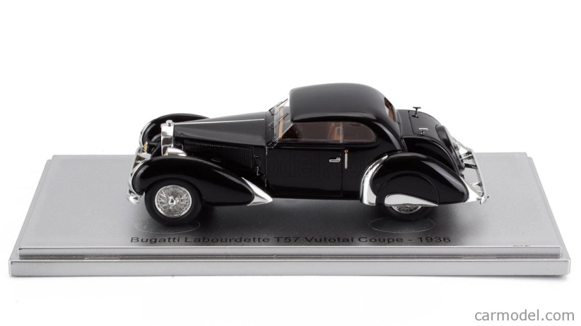 Kess-model Bugatti T57 Labourdette Vutotal Coupe 1936 1:43 Black