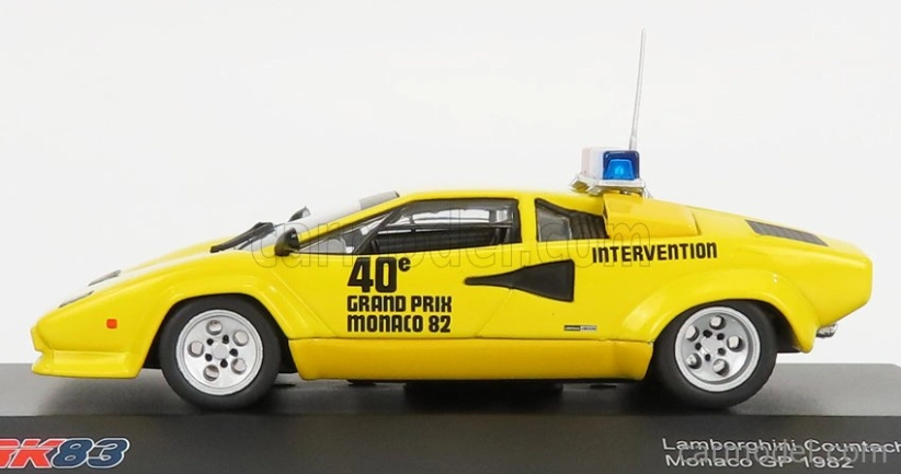 Werk83 Lamborghini Countach 5000s Safety Car F1 Gp Monaco 1982 1:43 Žltá