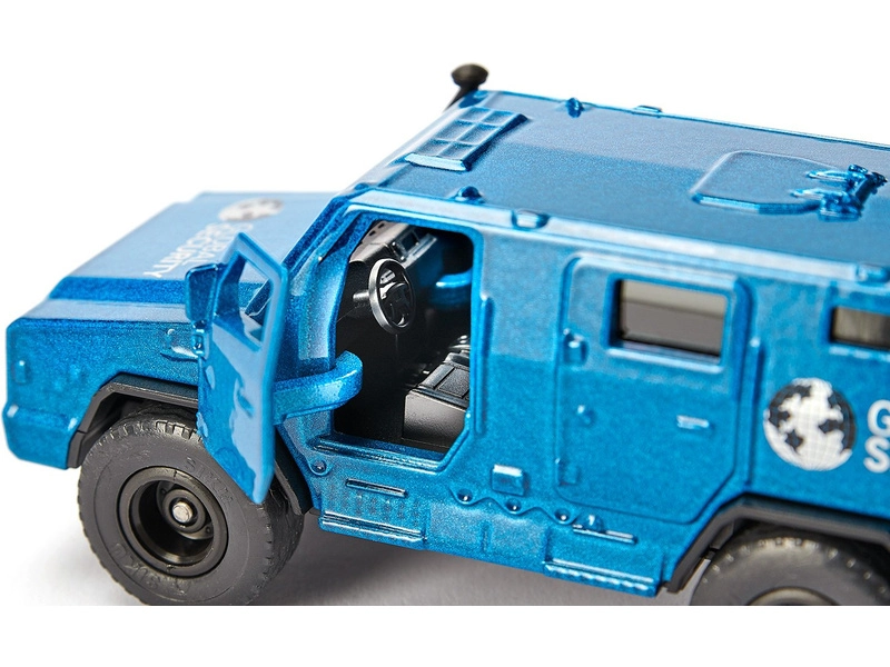 SIKU Super - bezpečnostní auto pro přepravu peněz a cenností s nálepkami, 1:50