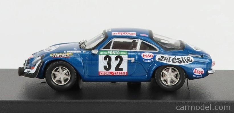 Trofeu Renault Alpine A110 1600s N 32 Rally Of Portugal 1975 P.wambergue - I.breton 1:43 Blue Met