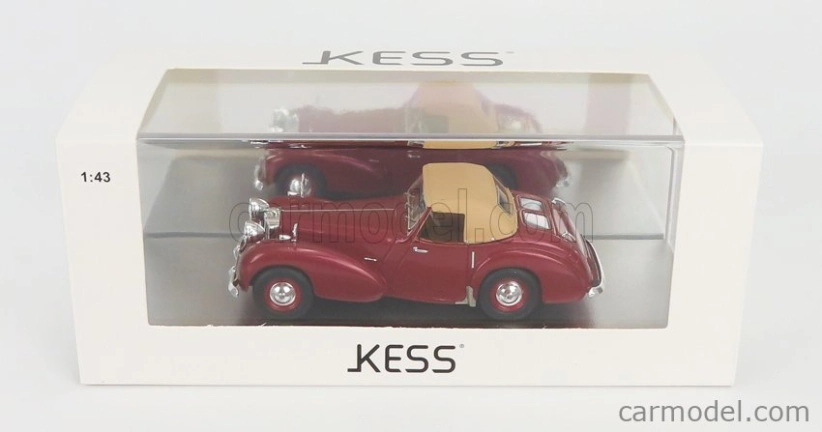 Kess-model Triumph Roadster Closed 1949 1:43 Red Met Beige