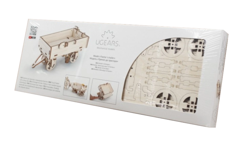 Ugears 3D drevené mechanické puzzle Vlečná loď