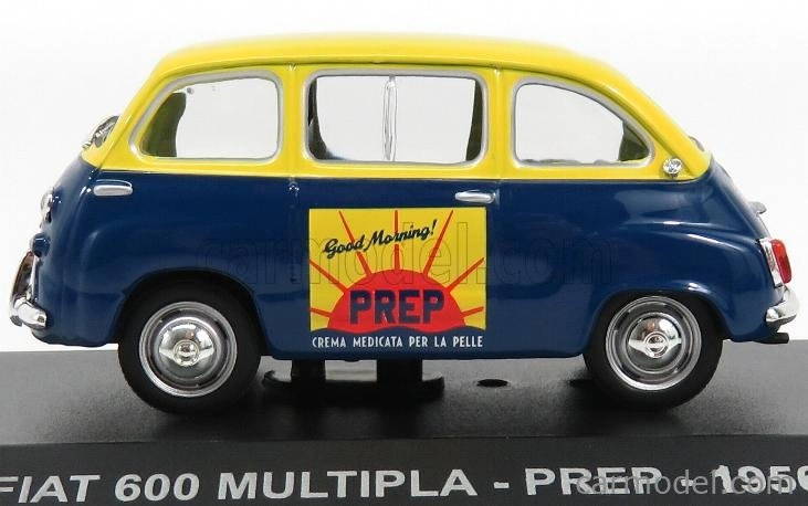Edicola Fiat 600 Multipla Crema Medicata Prep 1953 1:43 Modro-žltá