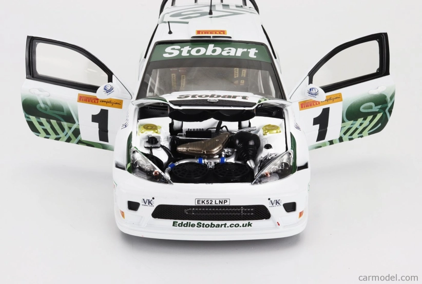 Sun-star Ford england Focus Rs Wrc 03 N 1 Rally Pirelli International 2005 Colin Mcrae 1:18 Bílá