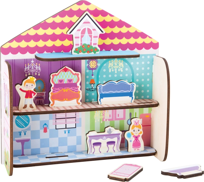 Drevená skladačka Fairy House s malou nohou