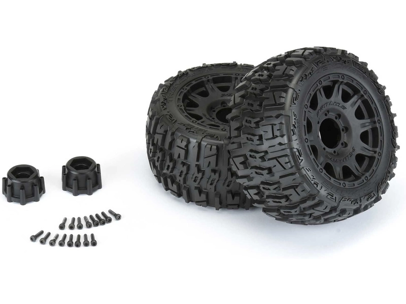Kolesá Pro-Line 3,8", pneumatiky Trencher LP, čierny disk Raid H17 (2)