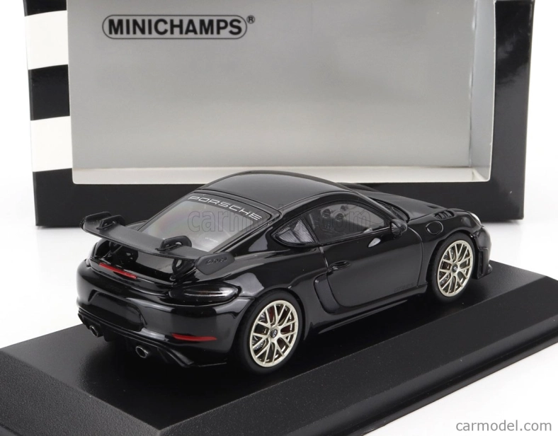 Minichamps Porsche 718 (982) Cayman Gt4 Rs Coupe 2021 - Neodyme Wheels 1:43 Black
