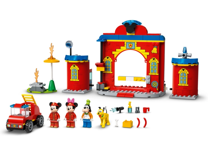 LEGO DUPLO – Hasičská stanica a auto Mickeyho a priateľov