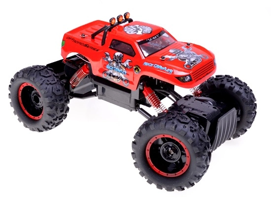RC auto King Crawler, červená