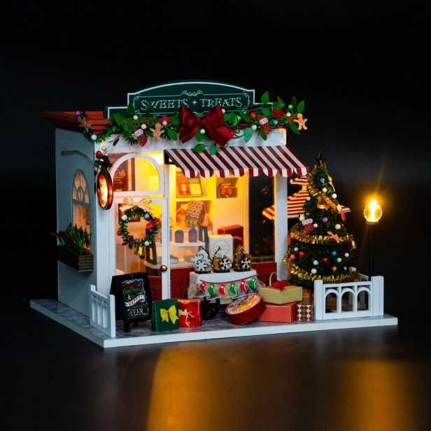 2Kids Toys miniatúrny domček Vianočný obchod s cukrovinkami