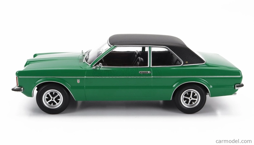 Kk-scale Ford england Taunus Gxl s vinylovou strechou 1971 1:18 zelená matná čierna