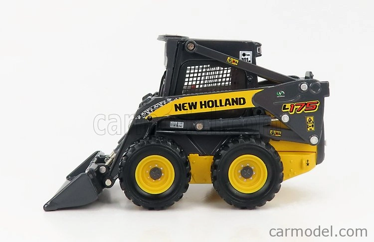 Ros-model New holland L175 Ruspa Gommata - Tractor Scraper 1:32 Žlutá Šedá