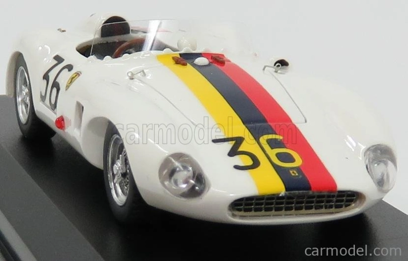 Art-model Ferrari 625lm Spider Ch.0637 N 36 Venezuela Gp 1956 P.drogo 1:43 Biela
