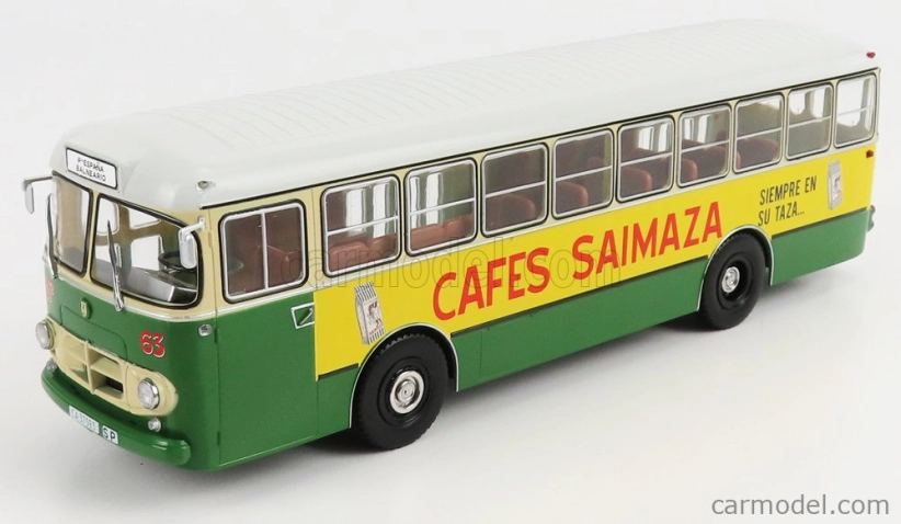 Edicola Pegaso 6021a Bus Cafes Saimaza 1984 1:43 Zelená Biela Žltá