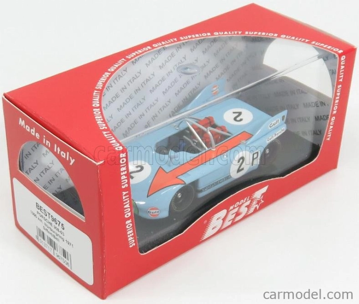 Najlepší model Porsche 908/03 N 2 1000km Nurburgring 1971 Bell - Siffert 1:43 Light Blue