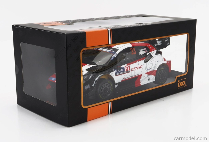 Ixo-models Toyota Yaris Gr Hybrid Rally1 Team Toyota Gazoo Racing Wrt N 33 Winner Rally Finland 2023 Elfyn Evans - Scott Martin 1:18 Bílá Červená Černá