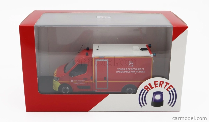 Alerte Renault Master Van Was Sdis 47 Hasičská ambulance 2019 1:43, červená
