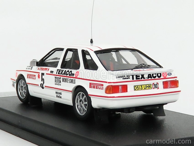 Trofeu Ford england Sierra Xr4i 4x4 Cosworth (nočná verzia) N 5 Rally Monte Carlo 1987 S.blomqvist - B.berglund 1:43 Biela