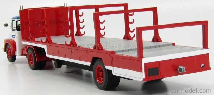 Perfex Unic Izoard Truck Semi-remorque 1958 - Sabine Rancy Cirque - Circus 1:43 Bílá Červená Modrá