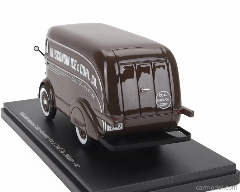 Esval model International D-300 N 600 Van Wisconsin Ice & Coal Co. 1938 - Uhoľné palivo - olejový koks 1:43 Hnedá