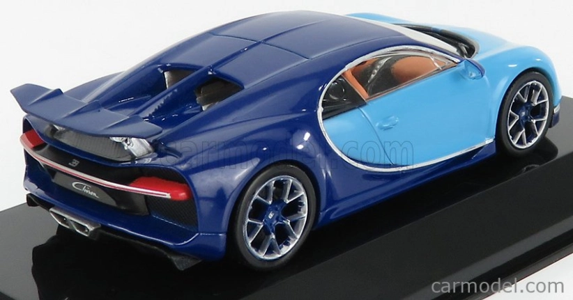 Edicola Bugatti Chiron Le Patron 2016 - Con Vetrina - S vitrínou 1:43 2 Tones Blue
