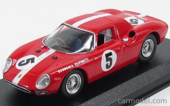 Najlepší model Ferrari 250lm Coupe N 5 1000km Paris 1964 Muller - Boller 1:43 Červená
