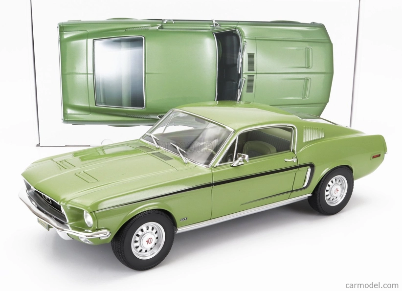 Norev Ford usa Mustang Fastback Gt Coupe 1968 1:12 Zelená