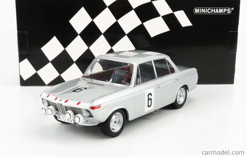 Minichamps BMW 1800 Tisa N 6 24h Spa 1965 G.munaron - H.eppelein 1:18 Silver