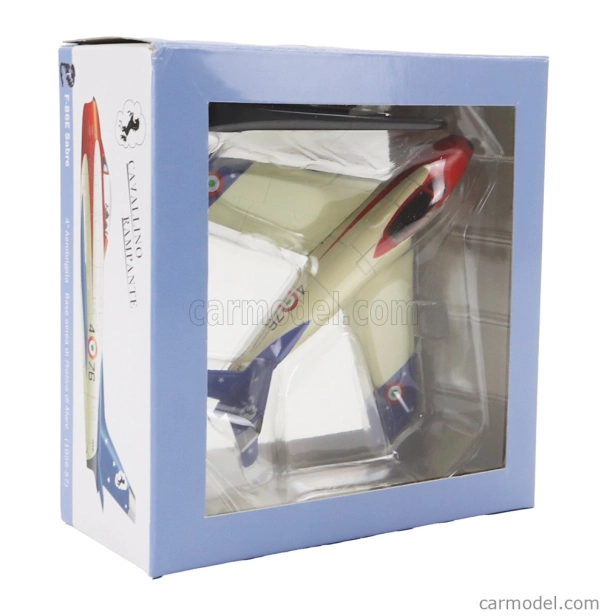 Vojenské lietadlo Italeri North American F-86e Sabre 1961 1:100 krémová červená modrá