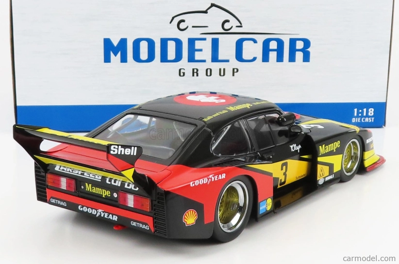 Mcg Ford england Capri Turbo Gr.5 Team Mampe N 3 Drm Norisring 1979 H.heyer 1:18 čierna žltá červená