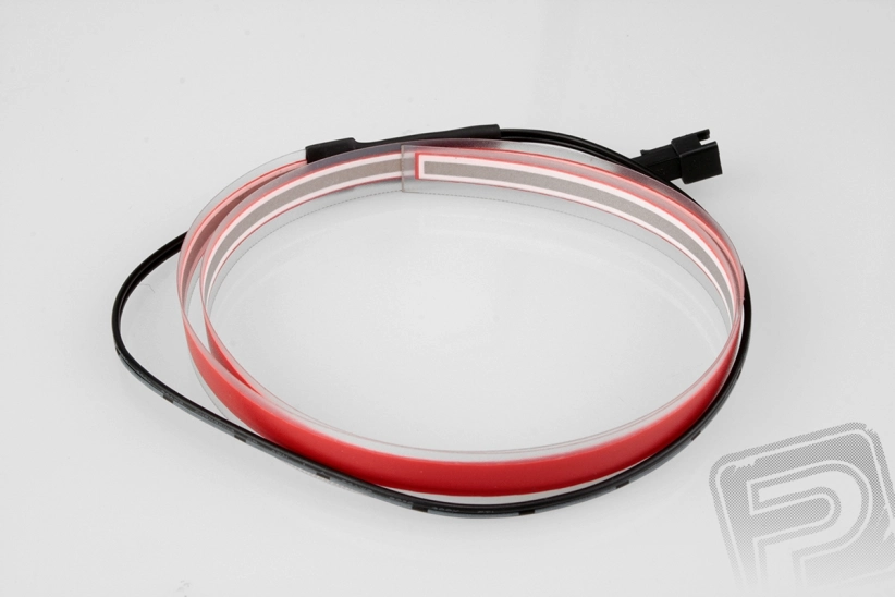 Svietiaca páska 60 cm (šírka 6 mm) červená