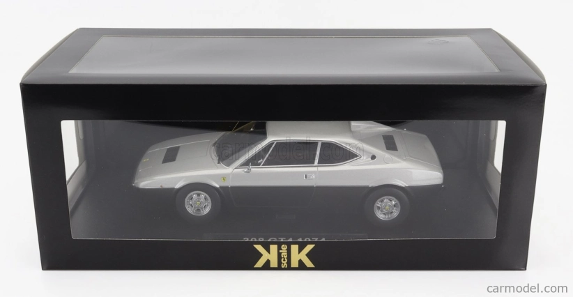 Kk-scale Ferrari Dino 308 Gt4 1974 1:18 strieborná čierna