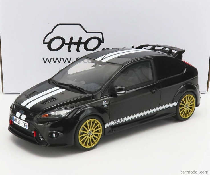 Otto-mobile Ford england Focus Rs Mkii 2010 - 24h Le Mans Tribute 1:18 Černá Bílá