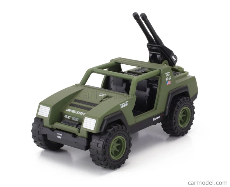 Jada Figures Vamp Military Jeep With Duke G.i.joe Figure 2010 1:32 Vojenská Zelená