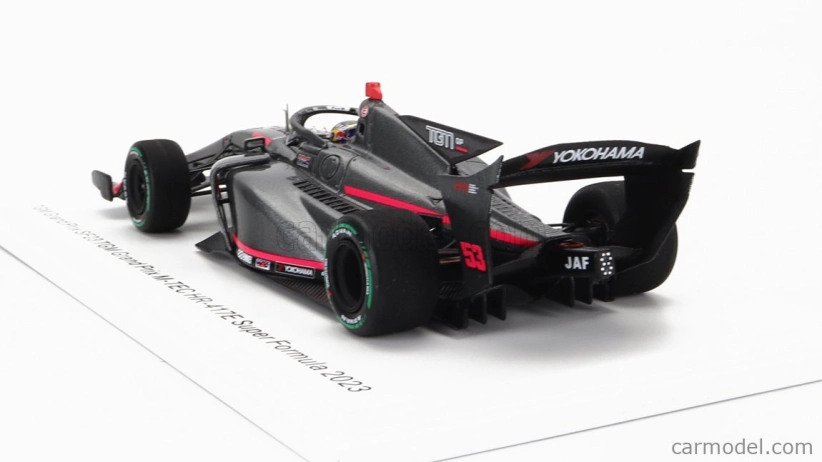 Spark-model Dallara Sf23 Honda M-tec Hr-417e Team Tgm Grand Prix N 53 Super Formula Sezóna 2023 Toshiki Oyu 1:43 Sivá červená