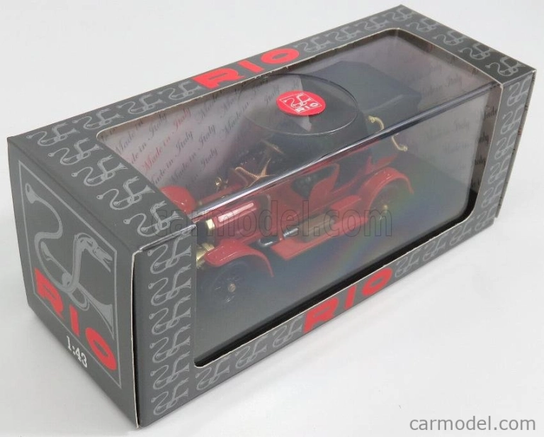 Rio-models Mercedes Benz Simplex Cabriolet Open 1902 1:43 Červená