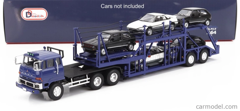 Dd-models Mitsubishi Fuso Fv Truck Car Transporter - autá nie sú súčasťou balenia 1:64 modrá