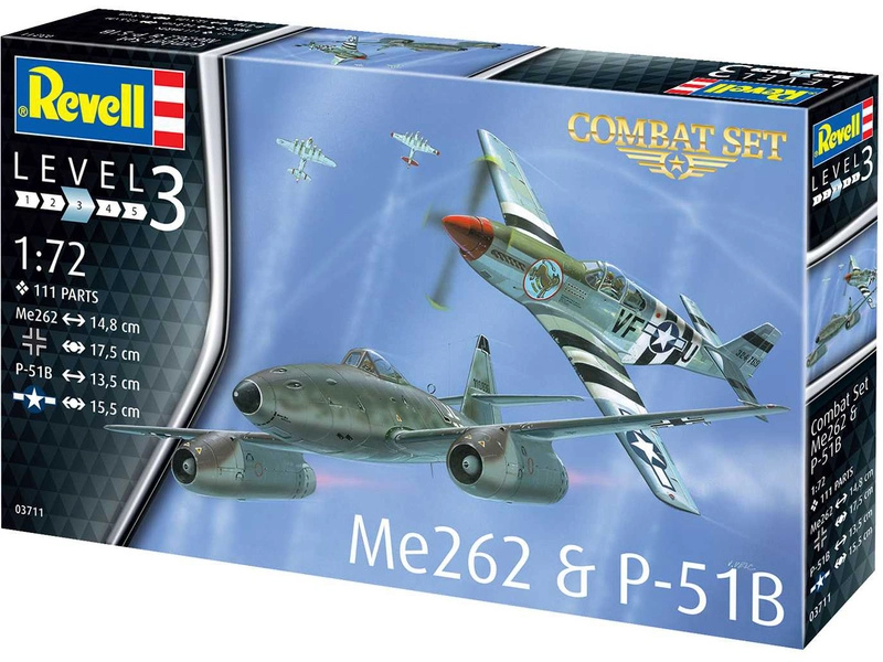 Revell Messerschmitt Me 262, P-51B Mustang (1:72)