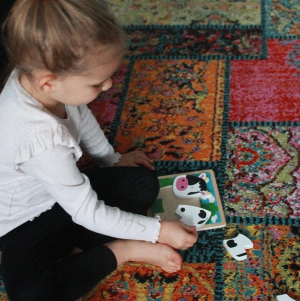 Bigjigs Toys Vkladacie puzzle Krava