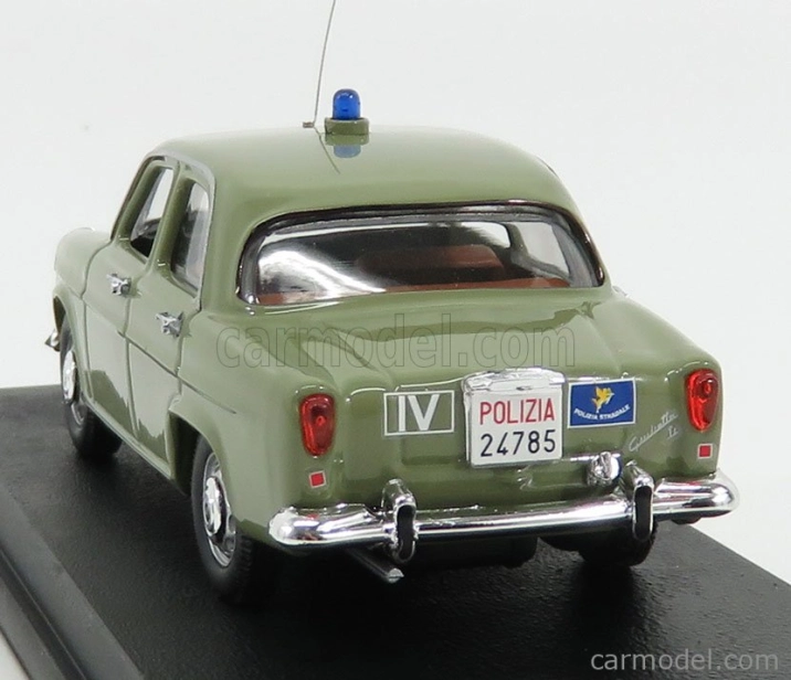 Rio-models Alfa romeo Giulietta Polizia Museo Di Roma 1961 1:43 Zelená