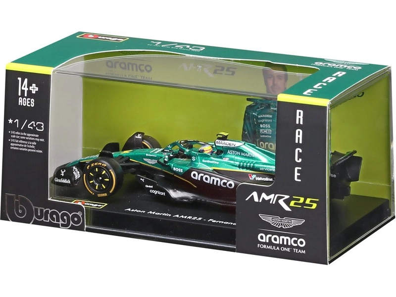 Bburago Aston Martin AMR25 (2025) 1:43 #14 Alonso (hardcase)