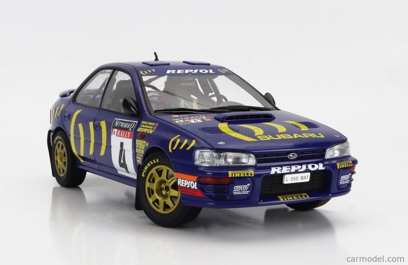 Kyosho Subaru Impreza 555 Repsol N 4 Winner Rally Rac Lombard 1994 C.mcrae - D.ringer 1:18 Modrá Žltá
