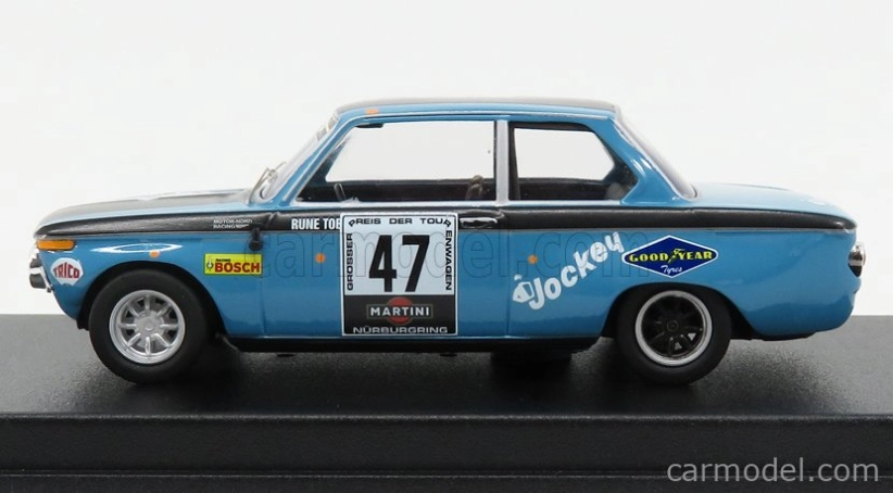 Trofeu BMW 2002ti N 47 Nurburgring 1971 R.tobiasson - A.persson 1:43 Modrá Černá