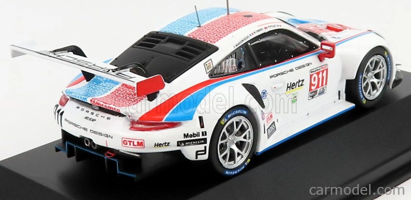 Ixo-models Porsche 911 991 Rsr Porsche Gt Team N 911 1:43, bílá