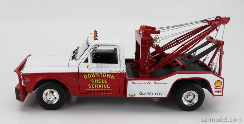 Greenlight Chevrolet C-30 Truck 1972 Odtahový vůz 1:18, bílá