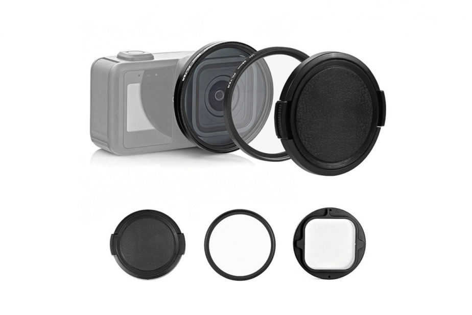 GoPro - UV filter PULUZ 58 mm s adaptérovým krúžkom a krytkou pre GoPro Mission 1/1 Pro