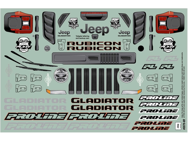 Pro-Line karosérie 1:10 Jeep Gladiator Rubicon (Arrma Granite)