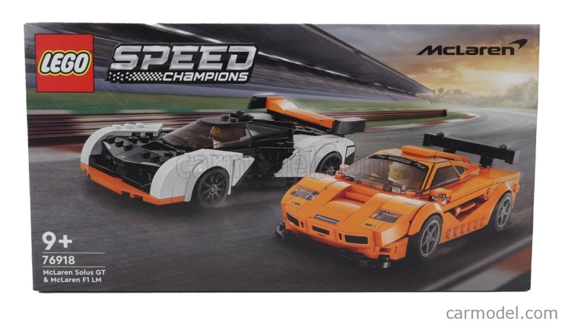 Lego Mclaren Lego Speed Champion - Solus Gt 2023 + F-1 Lm 1995 - 581 Pezzi - 581 dielikov Biela oranžová