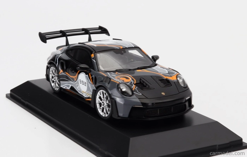 Spark-model Porsche 911 992 Gt3 Rs Coupe N 992 Weissach Test Track 2023 1:43 Černá Stříbrná Oranžová