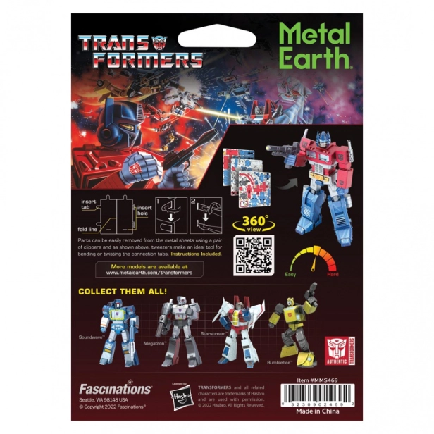 Ocelová stavebnice Transformers Optimus Prime